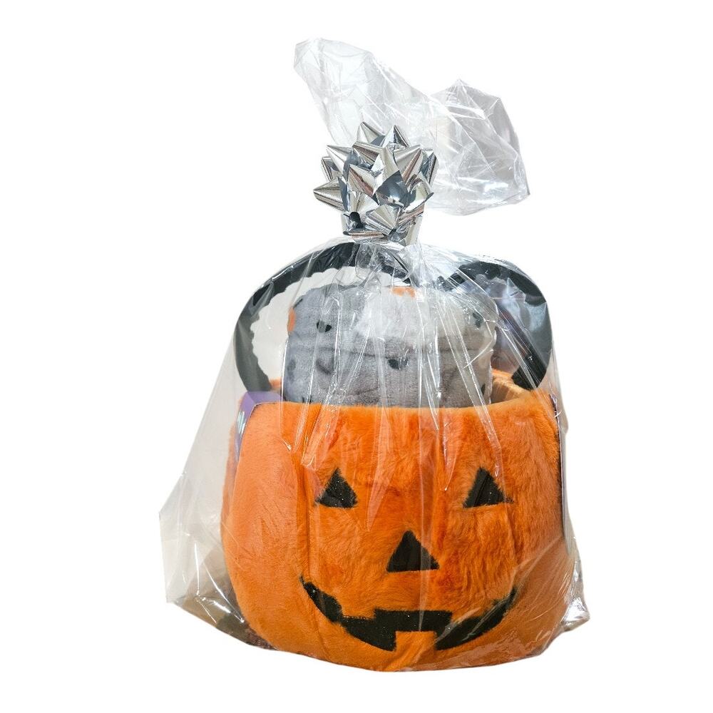 NEW Martha Stewart Kid Halloween Faux Fur Throw&Pumpkin Trick-Or-Treating Bucket